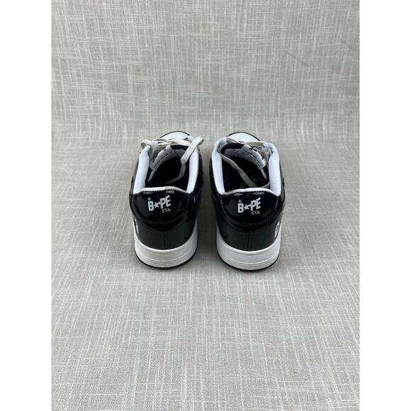 BAPE A Bathing Ape‎ Bapesta Low Black Mens Sz 9